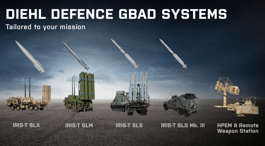 German IRIS-T AA missile family (via Twitter)